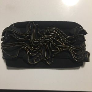 JCrew Zipper themed clutch